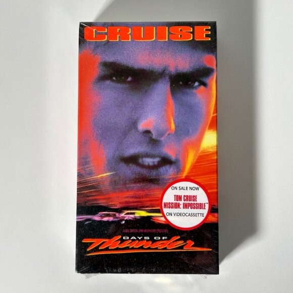 Vintage 90s Sealed Days Of Thunder VHS Cassette Racing Movie - Picture 1 of 2